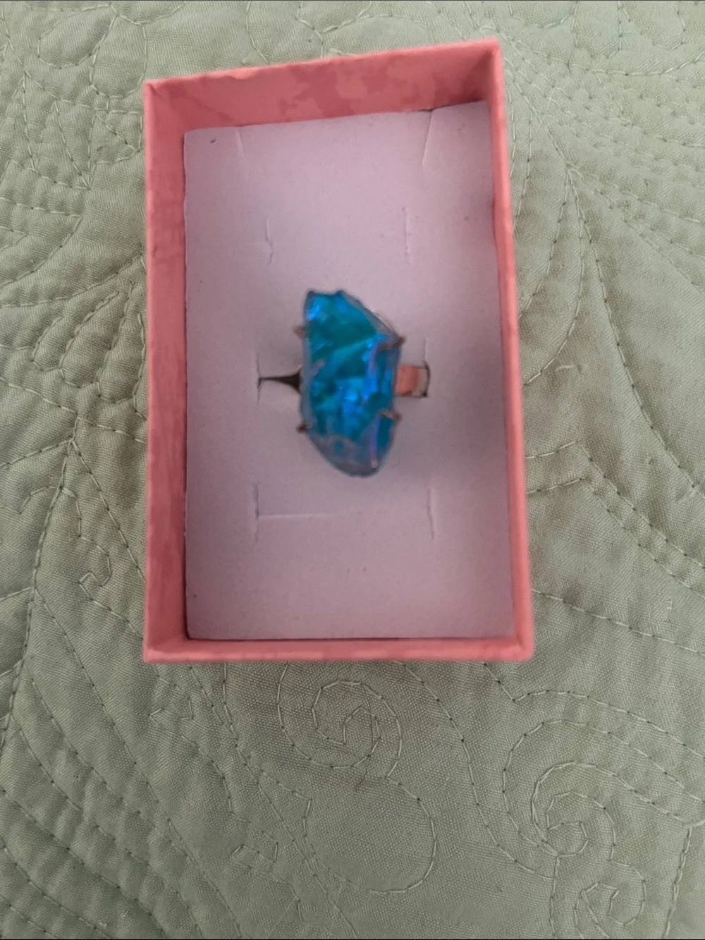 Blue Crystal Statement Ring - Women Jewelry